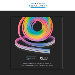 VT-5050 Kit Neon Flex LED 36W IP68 RGB 5 metri V-Tac Smart