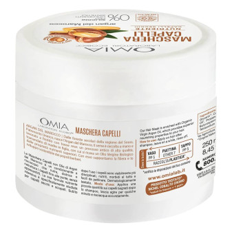 Maschera Nutriente Argan del Marocco per Capelli Secchi Omia