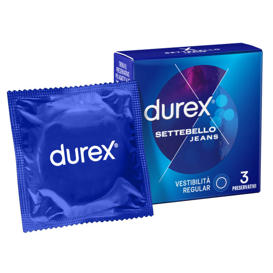 Preservativi Durex Settebello Jeans - Scatola 3 pezzi