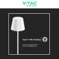 Immagine 12 - V-Tac VT-7544 Piantana LED 4W Touch IP54 Lampada da Terra o da Tavolo Dimmerabile Altezza Regolabile - SKU 7007 / 7008 / 7009