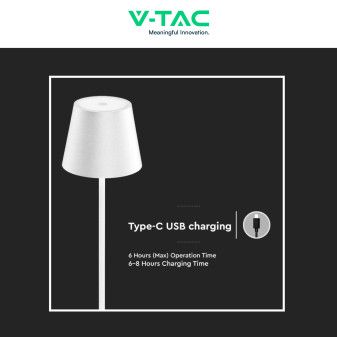 V-TAC VT-7544 Lampada da terra piantana led touch dimmerabile in