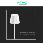 Immagine 16 - V-Tac VT-7544 Piantana LED 4W Touch IP54 Lampada da Terra o da Tavolo Dimmerabile Altezza Regolabile - SKU 7007 / 7008 / 7009