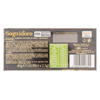 Sogni d'oro Infuso Delizie e Frutta Secca Scorza Limone 16 Filtri Star