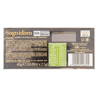Sogni d'oro Infuso Delizie e Frutta Secca Scorza Limone 16 Filtri Star