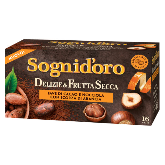 Infuso Fave Cacao e Nocciola Scorza di Arancia Sognid'oro Infuso Fave Cacao e Nocciola Scorza di Arancia Sognid'oro
