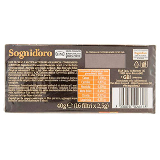 Infuso Fave Cacao e Nocciola Scorza di Arancia Sognid'oro