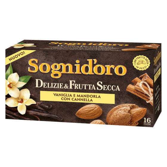 Sogni d'oro Infuso Delizie e Frutta Secca Vaniglia 16Filtri Star Sogni d'oro Infuso Delizie e Frutta Secca Vaniglia 16Filtri Star