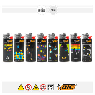 Bic Mini J25 Fantasia Gaming Addict 50 Accendini a Pietrina