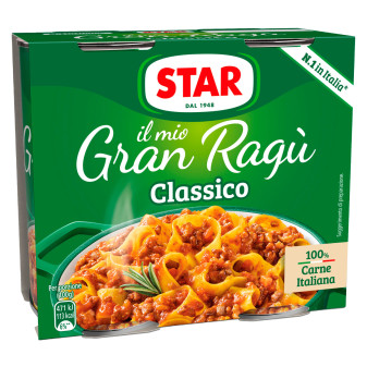 Star Il Mio Gran Ragù Classico Sugo Pronto con Pomodoro e Carne Italiana - 2...