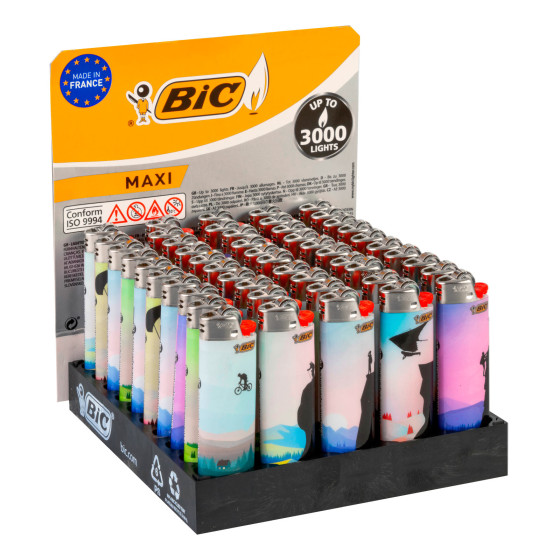 Bic Maxi J26 Fantasia Extreme Experience Box 50 Accendini