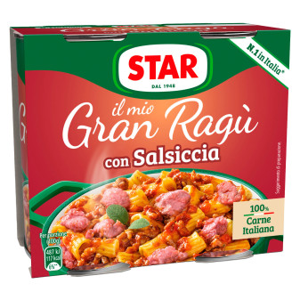 Star Il Mio Gran Ragù con Salsiccia Sugo Pronto con Pomodoro e Carne Suina...