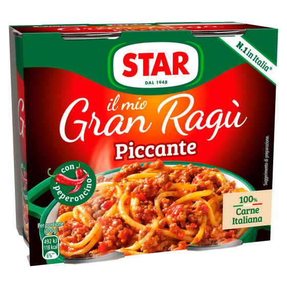 Il Mio Gran Ragù Piccante Peperoncino Sugo Pronto Pomodoro Carne Star Il Mio Gran Ragù Piccante Peperoncino Sugo Pronto Pomodoro Carne Star