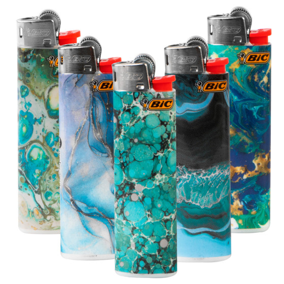 Bic Slim J23 Fantasia Blue Liquid 5 Accendini a Pietrina Bic Slim J23 Fantasia Blue Liquid 5 Accendini a Pietrina