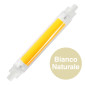 Immagine 3 - Life Lampadina LED R7s 9W Tubolare L118 Slim COB in Vetro - mod. 39.932009C30 / 39.932009N40