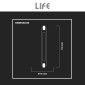 Immagine 7 - Life Lampadina LED R7s 9W Tubolare L118 Slim COB in Vetro - mod. 39.932009C30 / 39.932009N40