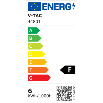 V-Tac VT-1935 Lampadina LED E27 6W Bulb A60 Frost Cross Filament -