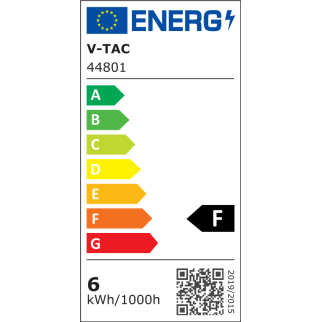 V-Tac VT-1935 Lampadina LED E27 6W Bulb A60 Frost Cross Filament -