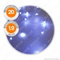 Catena Anima in Metallo con 20 Microluci LED Bianco Freddo a Batterie - per Interno