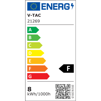 VT-248 Lampadina LED E14 7.5W Tubolare T37 SMD Chip Samsung V-Tac