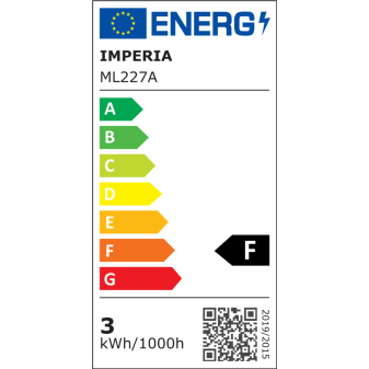 Lampadina LED E14 3W Tubolare T26 SMD in Vetro Imperia