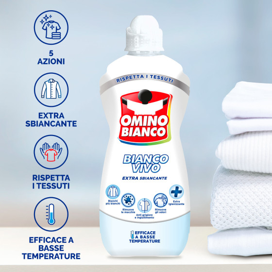 Omino Bianco Bianco Vivo Additivo Extra Sbiancante 5in1