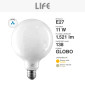 Immagine 4 - Life Lampadina LED E27 11W Globo G125 Filament Milky - mod. 39.920389CM30 / 39.920389NM