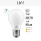 Immagine 4 - Life Lampadina LED E27 7W Bulb A60 Goccia Filament Vetro Milky