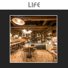 Life Lampadina LED E27 7W Bulb A60 Goccia Filament Vetro Milky