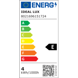 Acquista Ideal Lux Lampadina LED Vintage E27 4W Globo Big