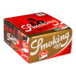 PROV-D00466012 - Smoking Gold King Size Cartine Lunghe Ultrasottili Trasparenti e Filtri in Carta - Box da 33 Libretti