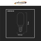 Immagine 6 - Universo Lampadina LED E14 4W Tubolare T25 - mod. E13-04C / E14-04N