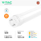 Immagine 5 - V-Tac VT-1221 25 Tubi LED T8 G13 18W SMD in Vetro Lampadina 120cm con Starter - SKU 2981 / 2982 / 2983