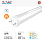 Immagine 5 - V-Tac VT-1575 25 Tubi LED T8 G13 20W SMD in Vetro Lampadina 150cm con Starter - SKU 7799 / 7801 / 7803