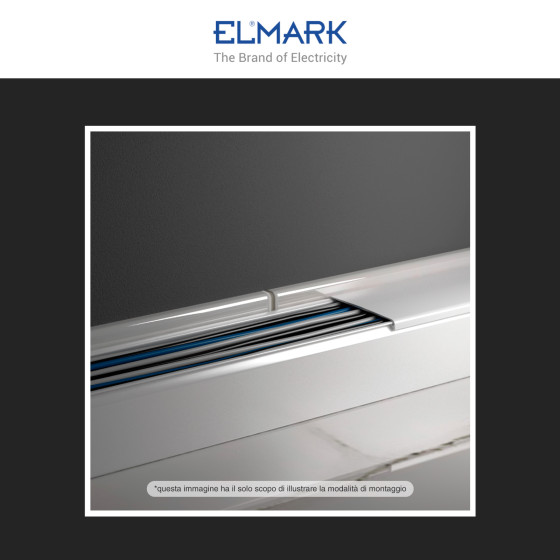 Elmark Canaline Passacavi 80x60 in Plastica Colore Bianco