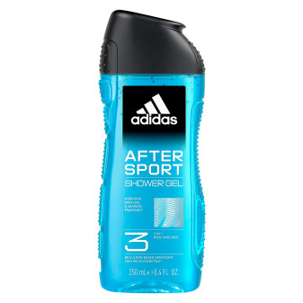 Adidas After Sport Shower Gel Bagnoschiuma 3in1 per Corpo Capelli Viso