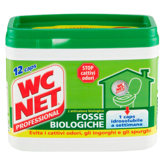 Fosse Biologiche 12 Caps Idrosolubili WC Net Professional Fosse Biologiche 12 Caps Idrosolubili WC Net Professional