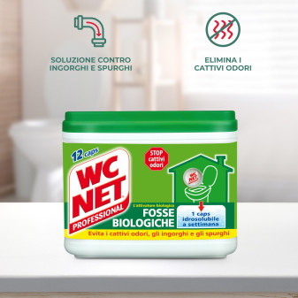 Fosse Biologiche 12 Caps Idrosolubili WC Net Professional
