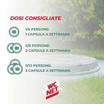 Fosse Biologiche 12 Caps Idrosolubili WC Net Professional