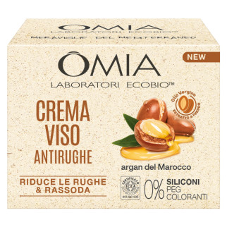 Crema Viso Antirughe Rassodante con Olio di Argan Bio Omia