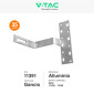 Immagine 3 - V-Tac Kit Struttura in Alluminio per Montaggio di 8 Pannelli Solari Fotovoltaici 35mm da 400W a 550W per Tetto a Falda