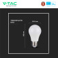 Immagine 9 - V-Tac Pro VT-210 Lampadina LED E27 8,5W Bulb A60 Goccia SMD Chip Samsung - SKU 21228 / 21229 / 21230