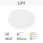 Immagine 5 - Life Pannello LED Rotondo Ultra Slim 6W SMD da Incasso con Driver - mod. 39.9TSS1306C / 39.9TSS1306N / 39.9TSS1306F