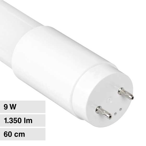Life HF7 Tubo LED G13 9W T8 SMD 60cm in Vetro con Starter Life HF7 Tubo LED G13 9W T8 SMD 60cm in Vetro con Starter
