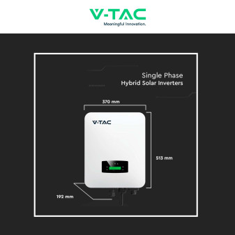 VT-6607106 Inverter 6kW Monofase Pannelli Fotovoltaici V-Tac