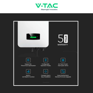 VT-6607106 Inverter 6kW Monofase Pannelli Fotovoltaici V-Tac