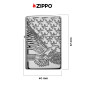 Immagine 4 - Zippo Accendino a Benzina Ricaricabile ed Antivento con Fantasia Patriotic Design - mod. 49027