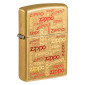 Zippo Accendino a Benzina Ricaricabile ed Antivento con Fantasia Zippo Logos Design - mod. 48703