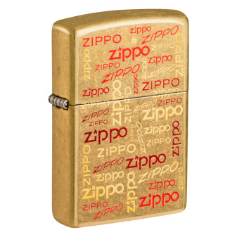Zippo Accendino a Benzina Ricaricabile ed Antivento con Fantasia Zippo Logos...