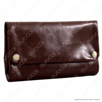Original Kavatza Tobacco Pouch Brown TPU29 Portatabacco in Eco Pelle