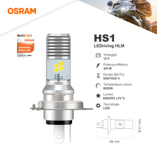 Osram LEDriving HLM Moto LED 5W Fari 12V - Lampadina HS1